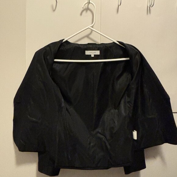 Cour Carre Women Wool Black Suit Blazer Jacket - Picture 2 of 5